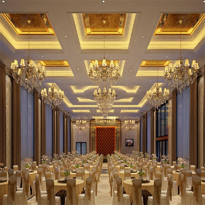 定制水晶燈廠家_酒店宴會(huì)廳燈具方案【孫氏照明】